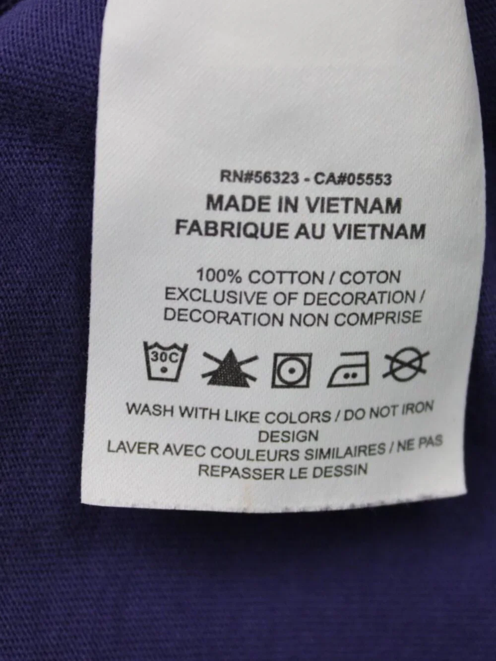 Jordan Flight Shirt Men 2XL XXL Purple Double Sided Cotton Short Sleeve Pullover